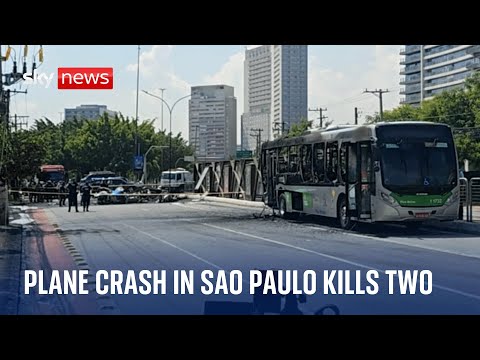Aftermath of Sao Paulo plane crash