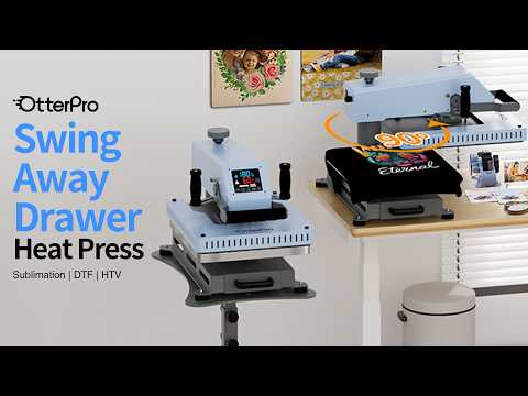 Swing Away Drawer Heat Press | Just Swing and Press, Perfect Result Every time!