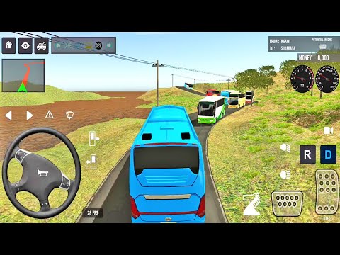 Indian Cooling AC Bus City Bus Simulator Parking Driving 2025 Video No - 26 | City Bus Driving Game