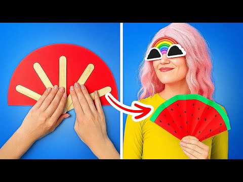🍉 This Watermelon Fan 😄 Is So Much Fun And Simple To Make! 🌬️