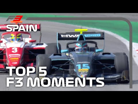 Top 5 Formula 3 Moments | 2020 Spanish Grand Prix