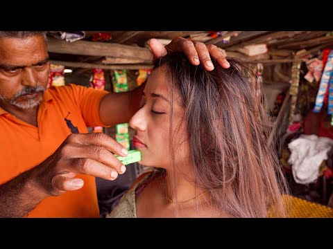 Acupressure Street Barber Relaxing Massage Therapy ASMR | Indian Massage