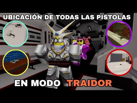 Ubicaciónes de todas las pistolas en modo traidor en Piggy | Roblox