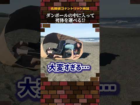【名探偵コナン検証】ダンボールの中に入って死体を運べる！？#名探偵コナン