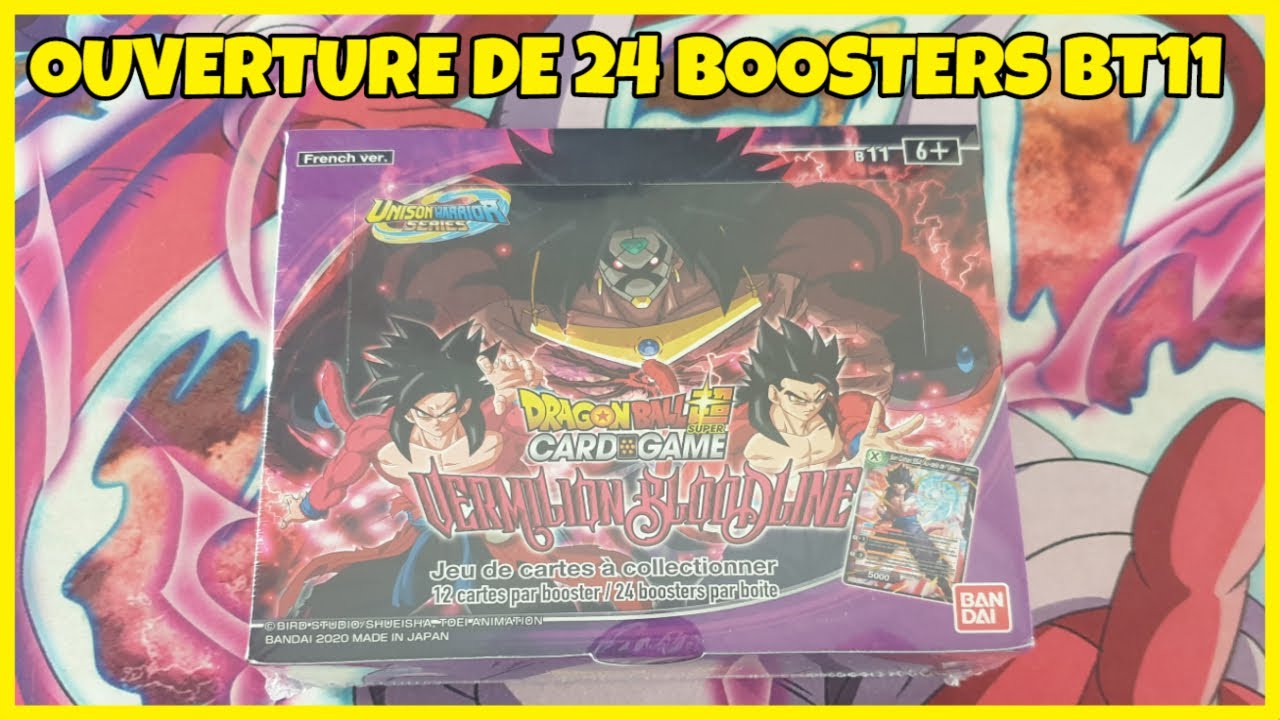 OUVERTURE DISPLAY/24 BOOSTERS BT11 VERMILION BLOODLINE - DRAGON BALL SUPER CARD GAME