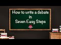 Debate Preparation and Strategy