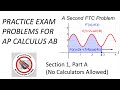 AP Calculus AB Practice Exam: Multiple Choice Challenges