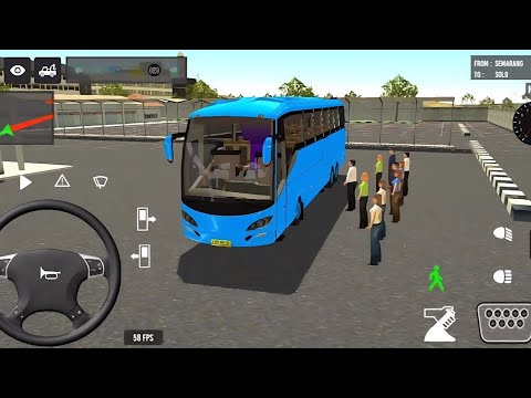 Indonesia  coach bus driving| Euro bus simulator 2025 gameplay