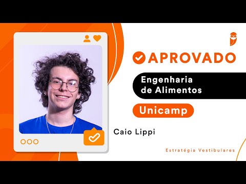 Caio Lippi - APROVADO em ENGENHARIA DE ALIMENTOS na UNICAMP #vemseraprovadocoruja