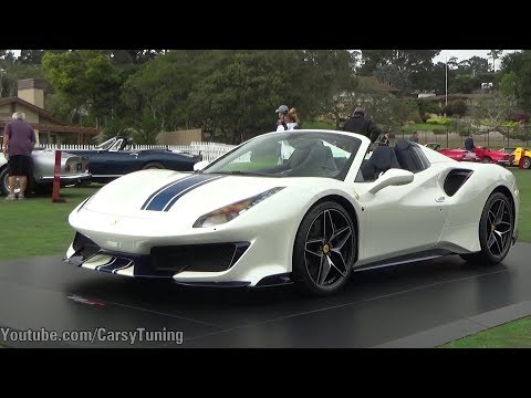 2018 Pebble Beach Concours d'Elegance - 488 Pista Spider, F60 America, 600LT and more!