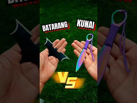 Cuchillo Ninja VS Batarang ¿cuál gana? #shortsfeed #anime #historia #humor #batman #comedia
