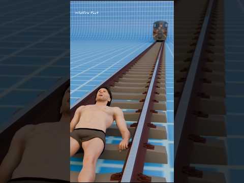 Survive Lying On The Train Tracks #shorts #ytshorts