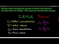 Dilution Equation Concepts and Applications
