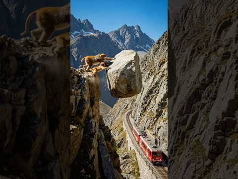 Monkey Mom and Baby Warn a Train and Save Passengers #animals #wildlife #animalrescue #rescue
