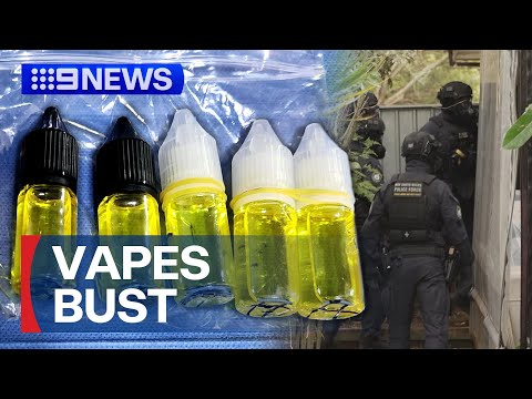 YouTube video thumbnail: Police Uncover Opioid-Laced Vapes in Australian-First Bust