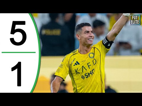 Cristiano Ronaldo Goal - Al Nassr vs Al Riyadh 5-1 Extended Highlights & Goals 2025