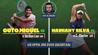 Live Alemzão | GUTO MIGUEL x Lee | NANÁ SILVA x Clarke | (QF US Open Jrs 2026) | S/ transmissão