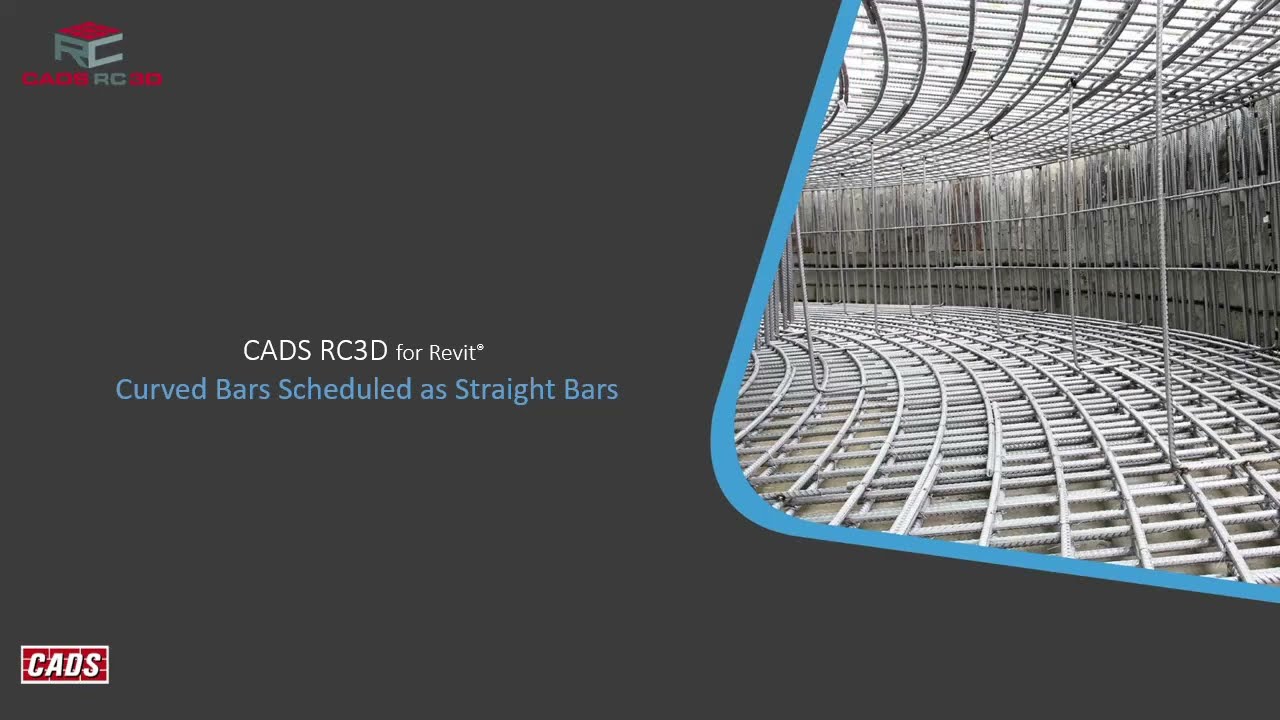 CADS RC3D Curved Bars Scheduled as Straight Bars