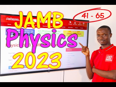 JAMB CBT Physics 2023 Past Questions 41 - 65