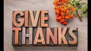 Focus On Giving: GIVING THANKS To God