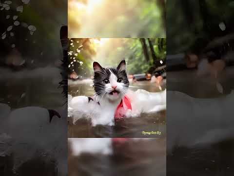 AKHIRNYA BOBI BERHASIL SELAMATKAN OYEN #cat #catlovers #catlover #kucing #kucinglucu #kucingimut