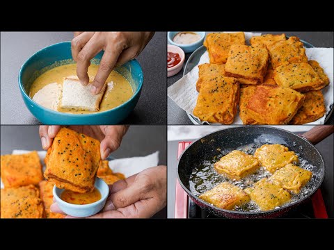 Trending Aloo Besan Toast Recipe | Bread Snacks | Easy Lunch/Tiffin Box Snacks | Bread Aloo Snacks