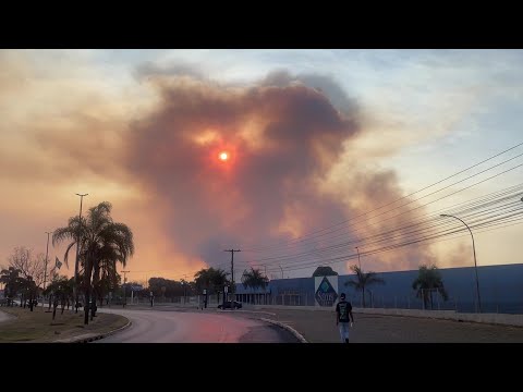 Smoke-covered skies in Brasilia outskirts amid forest fires | AFP