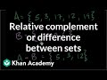 Understanding Set Differences