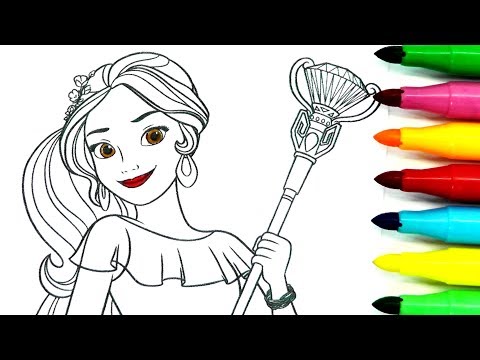 ROTULADORES MÁGICOS DE ELENA DE AVALOR CON DIBUJOS SORPRESA. Color Wonder de Elena de Avalor/ DIVER+