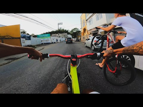 MEU AMIGO PUXOU A BIKE ARO 29 NO GRAU ! 4K BIKE VLOG