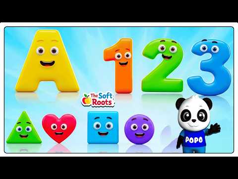 Preschool Learning activities for 3 year olds at home | Learn ABC Phonics Shapes Numbers Colors 🌈 thumbnail