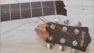 The guitar broke, and I decided to repair it for free! #Upcycling #RenovatingOldItems