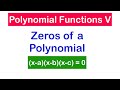 Polynomial Factors and Zeros