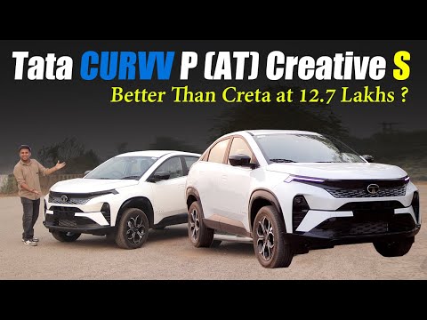 Tata CURVV Creative S Petrol 1.2 Turbo (AT) - Detailed Review - Better Than Creta at 12.7 Lakhs ?