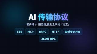 【AI 口播】AI 传输协议一次讲清:SSE / MCP / gRPC / HTTP / WebSocket / JSON-RPC 到底怎么选