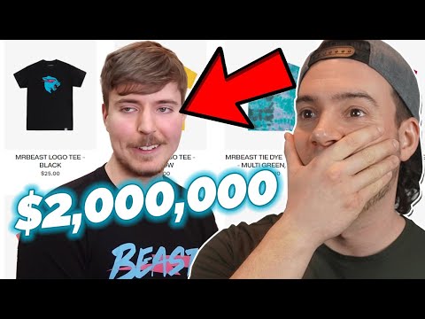$2 MILLION in T-Shirt Sales in ONE WEEK! [MrBeast Reaction]