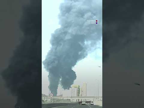 Smoke rises from Fujairah oil facility in UAE