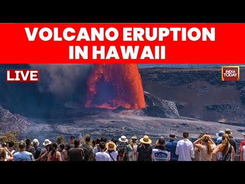 Hawaii Volcano Erupts LIVE Visuals: Volcanic Lava Eruption | Lava Flows Out of Hawaii Volcano | LIVE
