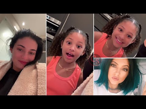 Kylie Jenner's Daughter Stormi Reacts with Surprise After Learning Her Mom Used to Wear Blue Wig