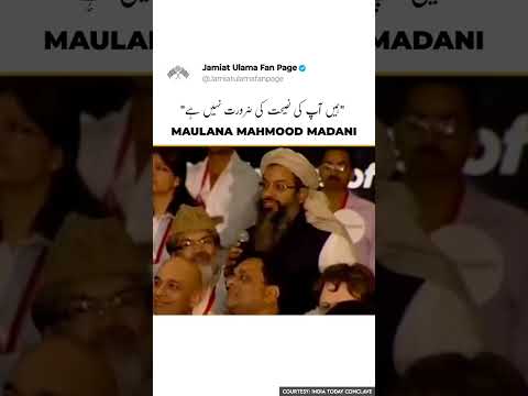 'STRONG MESSAGE TO PAKISTAN'🔥 | ft. Jamiat Ulama-I-Hind President Maulana Mahmood Madani#muslims