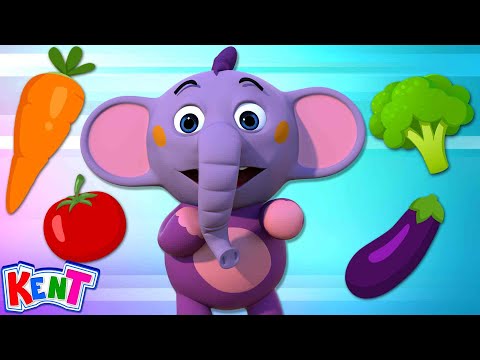 Kent The Elephant | Yes Yes Yummy Vegetables Song 🥬🥗| Fun Nursery Rhymes and Kids Songs