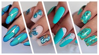 Nail art design 2025 💎 Turquoise #Nails