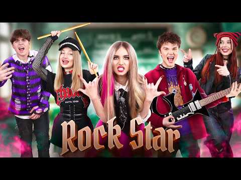 Menina Fofa vs Menina Roqueira na Escola! Minha Professora é Uma Estrela do Rock