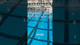 100 Free Swim-Off D2 States!