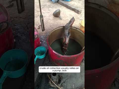 Manual Crude Oil Extraction in Indonesia #CrudeOilExtraction #Indonesia