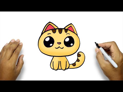 How To Draw A Cat Easy | Cute Cat Drawing