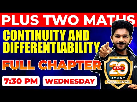 Plus Two Maths Exam | Continuity and Differentiability/Full Chapter Revision | Chapter 5|EXAM WINNER