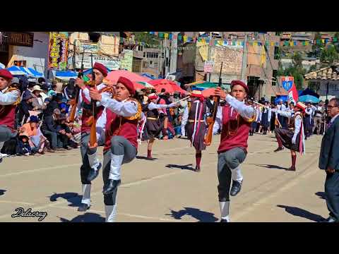 Colegio Ramón Castilla Marquesado en concurso de escolta en yauli hvca
