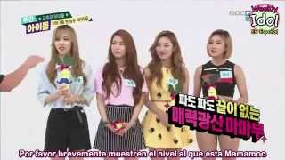 [Sub Español] 150902 Weekly Idol Mamamoo Parte 1/3