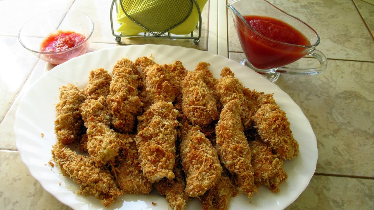 Домашние наггетсы в духовке или куриная грудинка в панировке и это вкусно